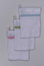 Waschhandschuh handgewebt